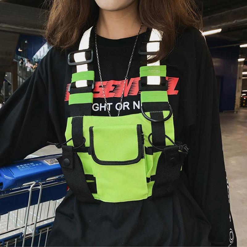 Chest Bag Reflective Stripe - Frete Gratis